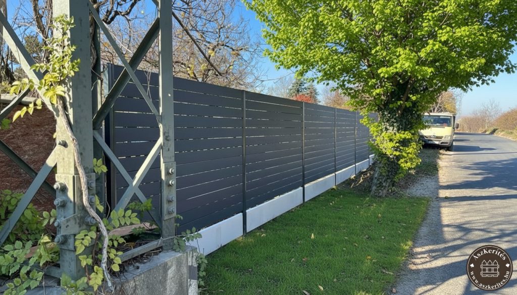 Antracit Modern Kerítés - Ászkerítés 1cm