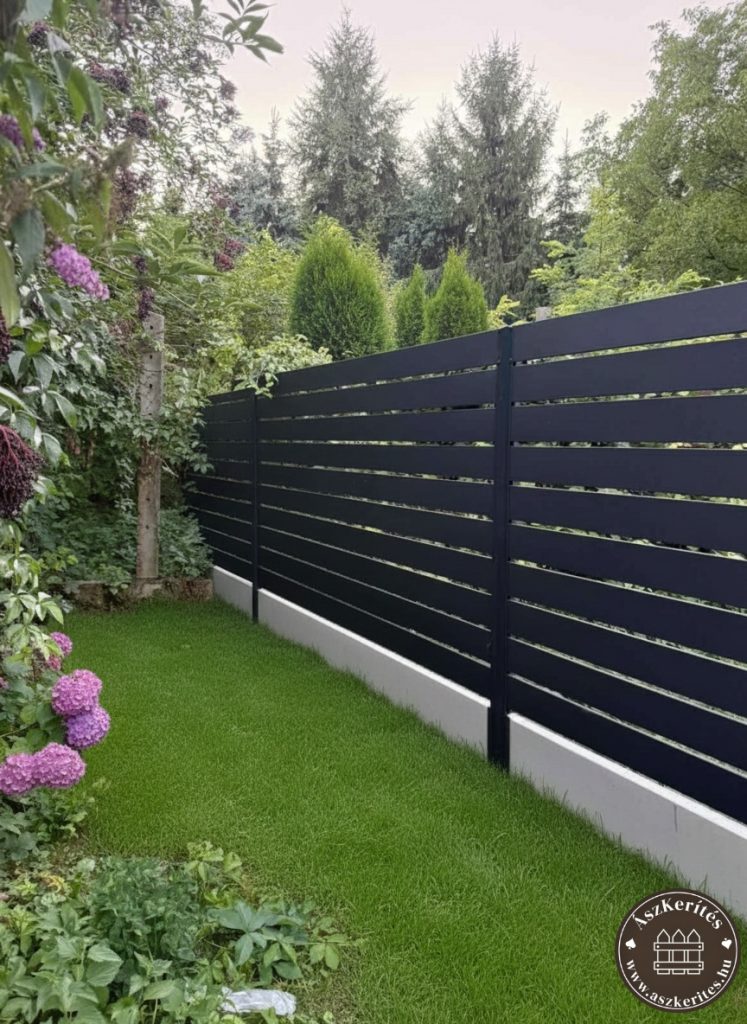 Antracit Modern Kerítés - Ászkerítés 3