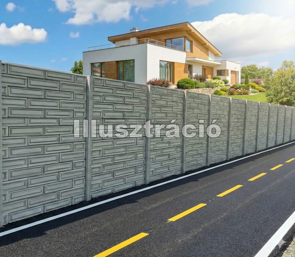 Keretes Tégla Betonkerítés