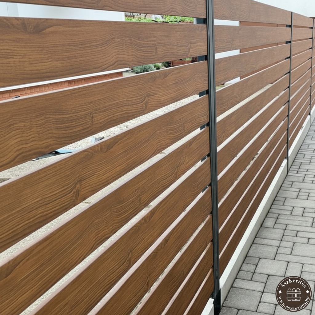 Modern Kerítés Aranytölgy -Ászkerítés